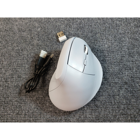 Ergonomic Mouse Bluetooth Wireless, Vertical Mouse Small Mouse w 6 Buttons Blue - Picture 10 of 11